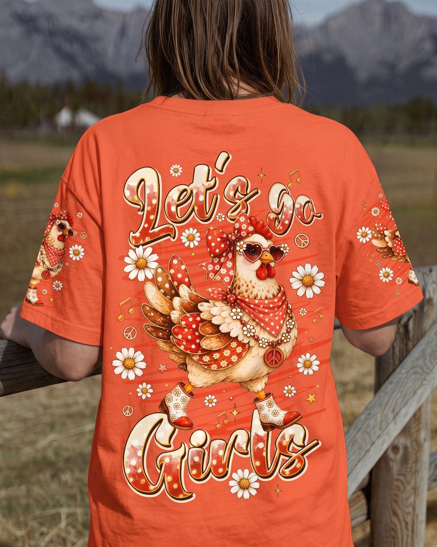 LET'S GO GIRLS HEN CHICKEN ALL OVER PRINT - TLTW2606261