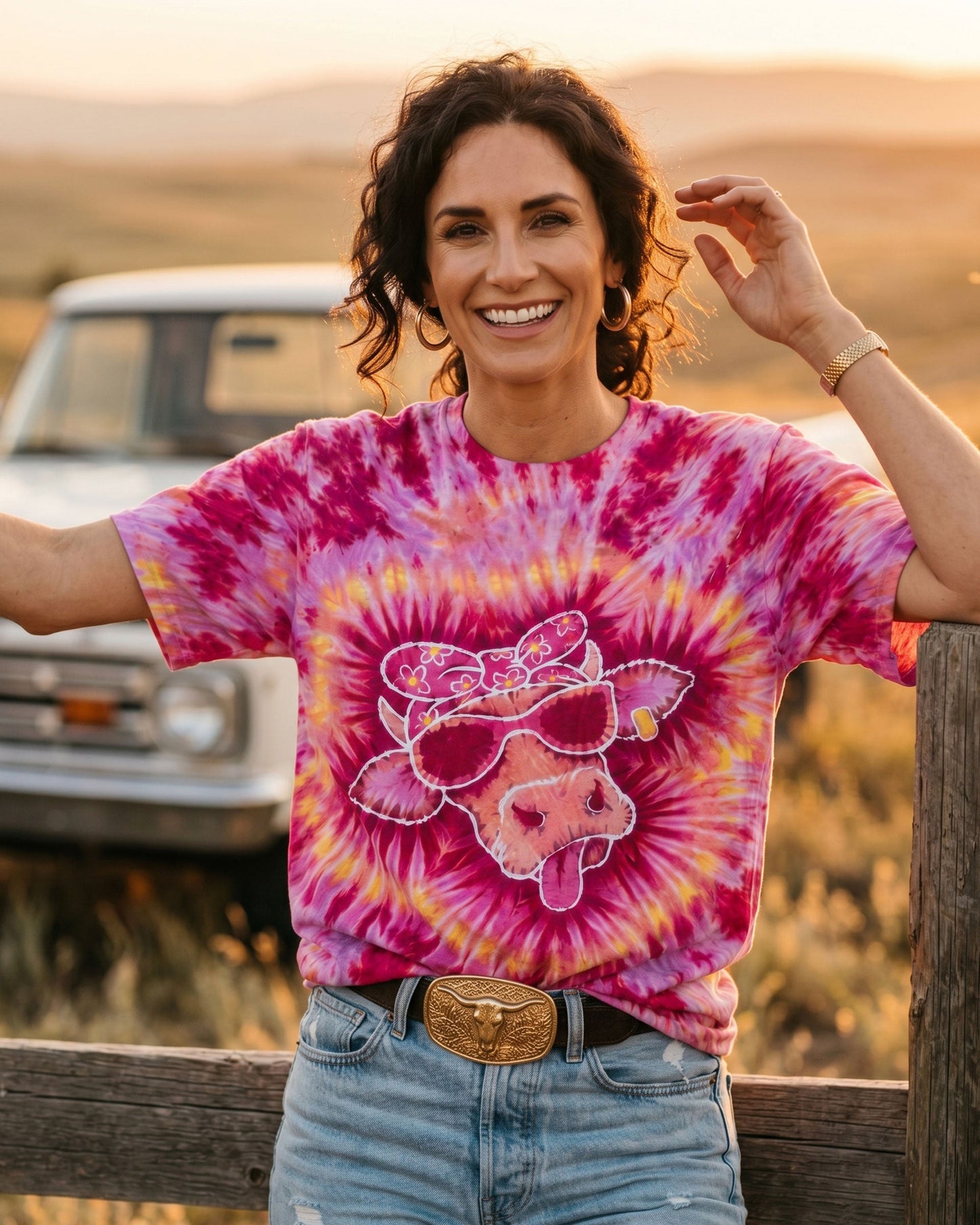 HEIFER COW SWIRL ALL OVER PRINT  - TLTW2506264