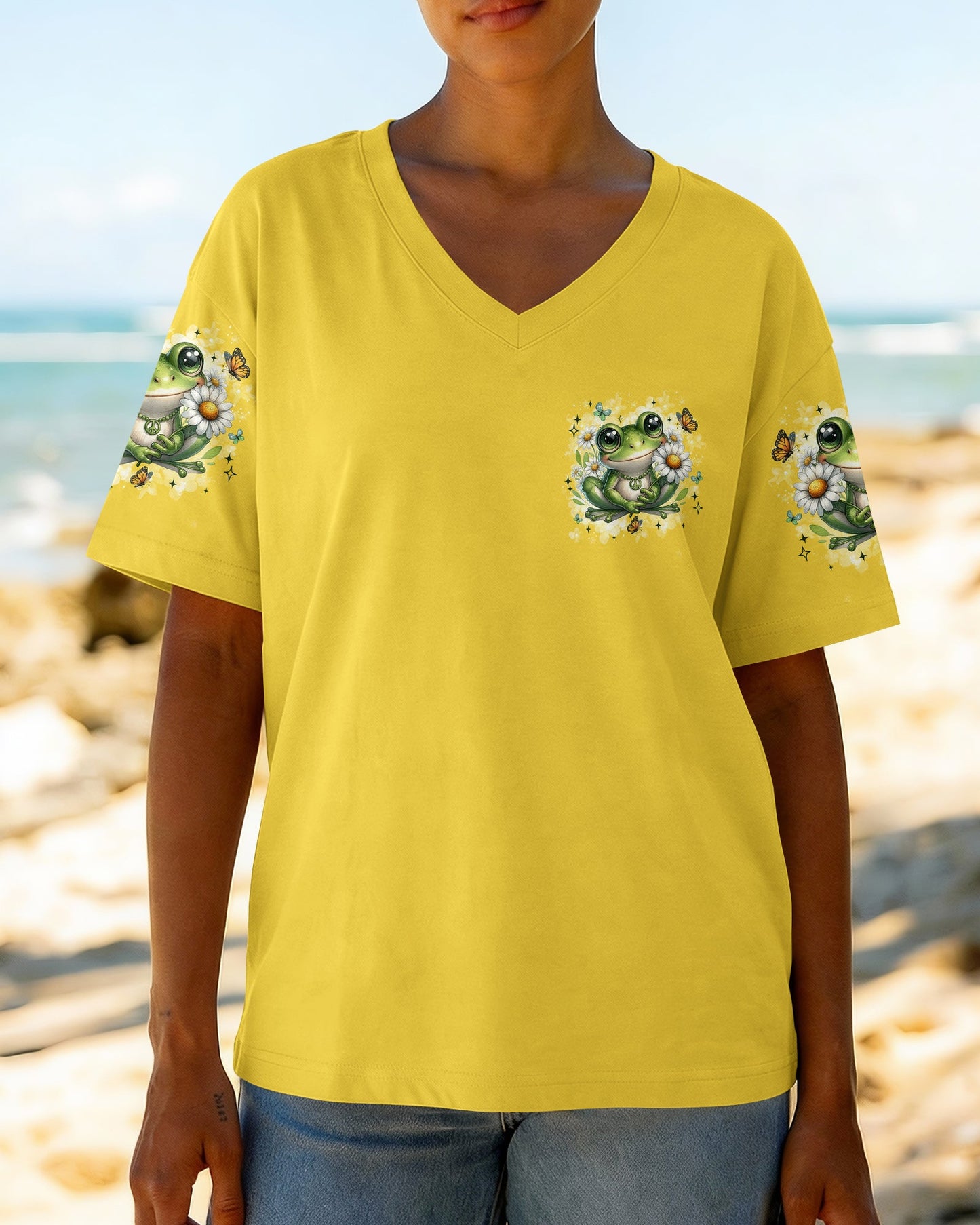BE HUMBLE BE KIND FROG ALL OVER PRINT - TYLN0107261