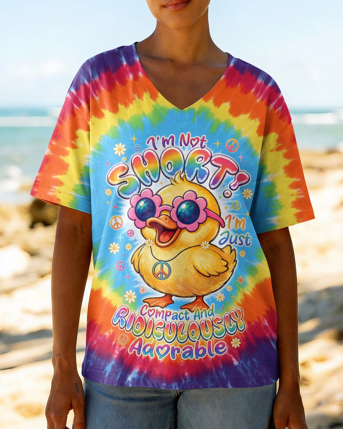 I'M NOT SHORT DUCK ALL OVER PRINT - RI1007261