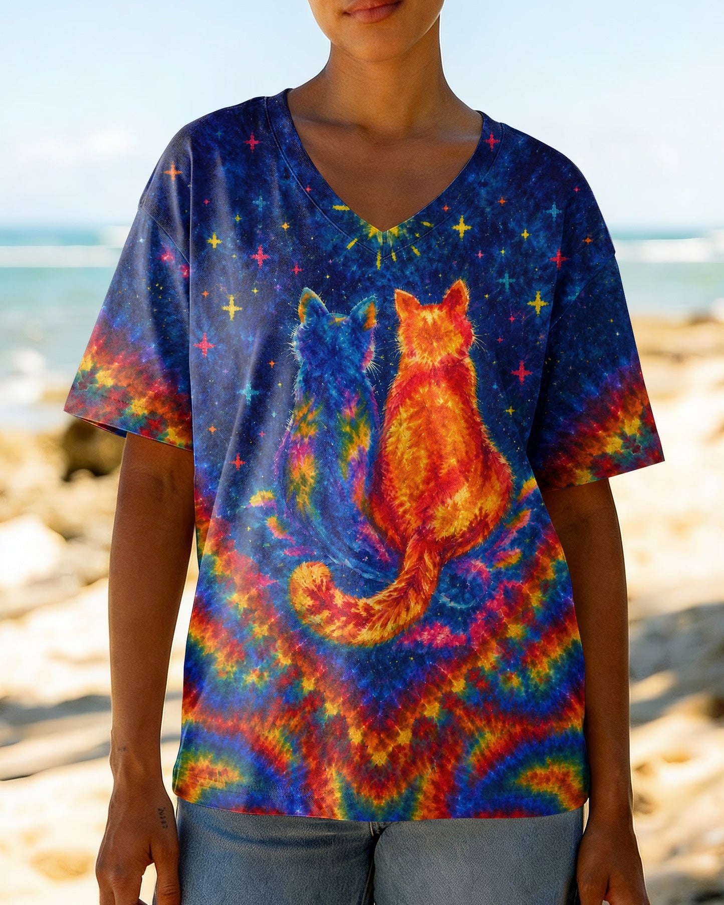 I LOVE YOU IN EVERY UNIVERSE CAT ALL OVER PRINT - KMTM1706261
