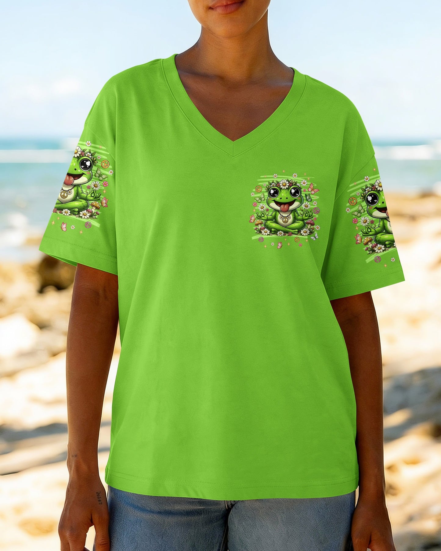 JUST BREATHE FROG  ALL OVER PRINT - TLNT2906261