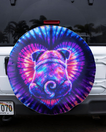 PUG DOG HEART SWIRL AUTOMOTIVE - TLTW1104262