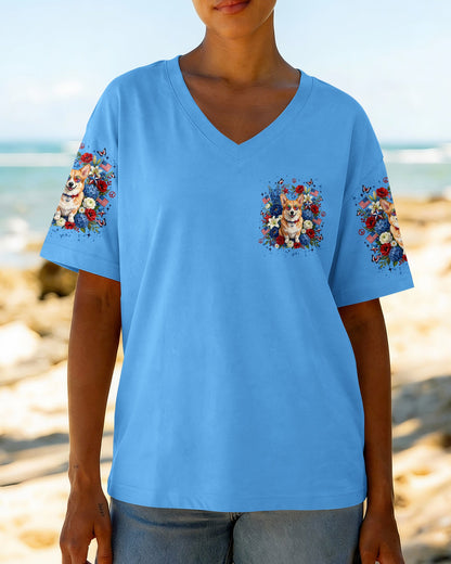 JUST BREATHE CORGI DOG ALL OVER PRINT - TYLN1405262