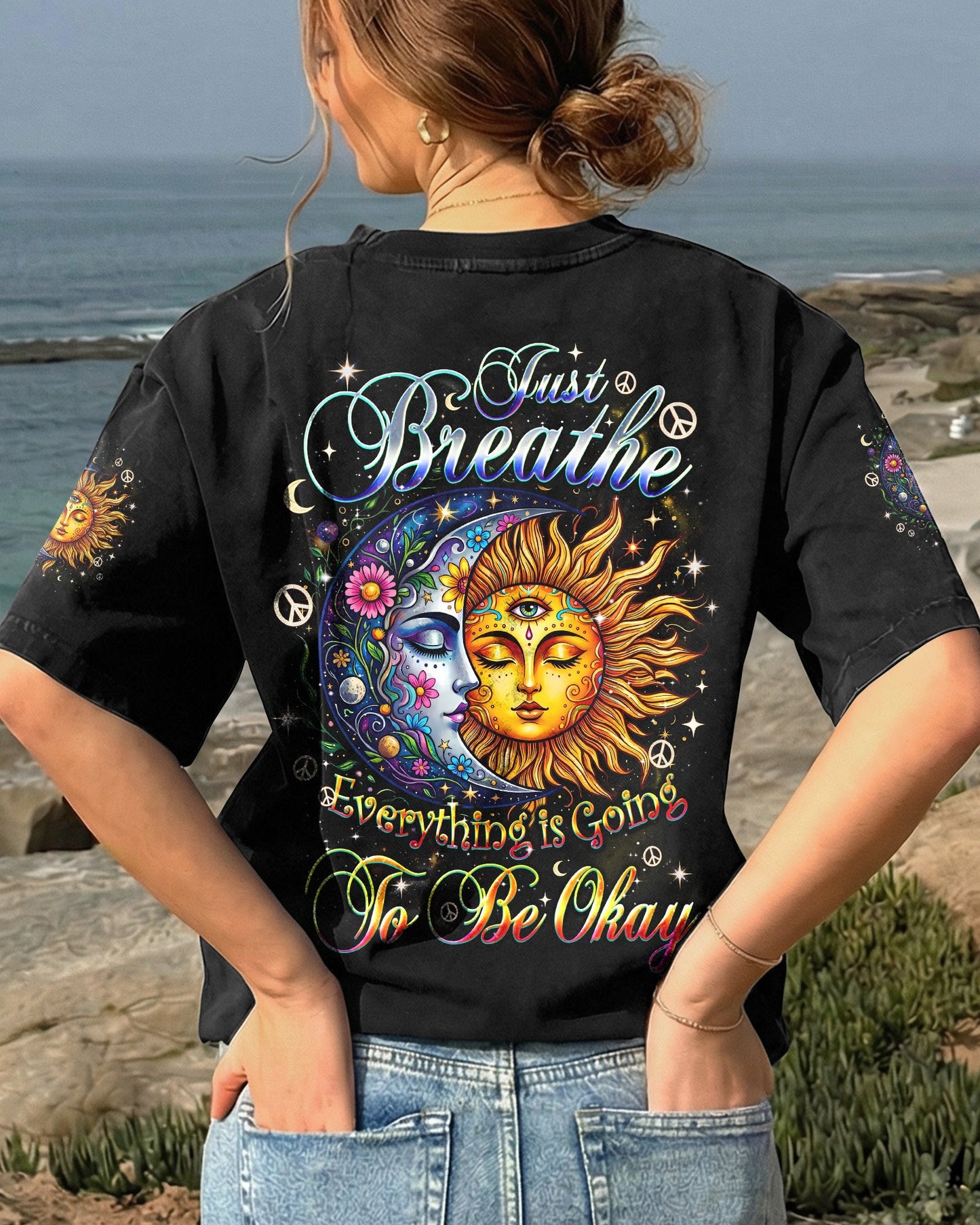 JUST BREATHE SUN AND MOON ALL OVER PRINT - TYQY2104261