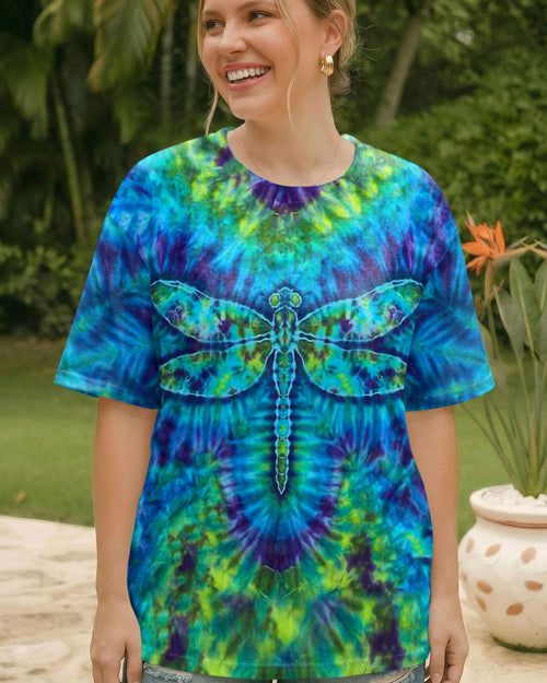 HIPPIE DRAGONFLY  SWIRL ALL OVER PRINT - TLHN0704262
