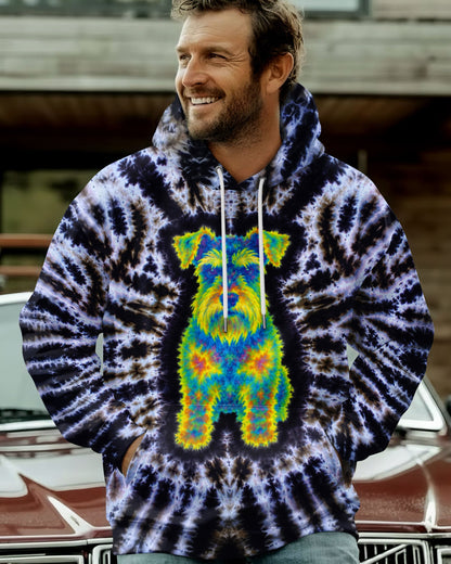 SCHNAUZER DOG  SWIRL ALL OVER PRINT  - TLTW1405264
