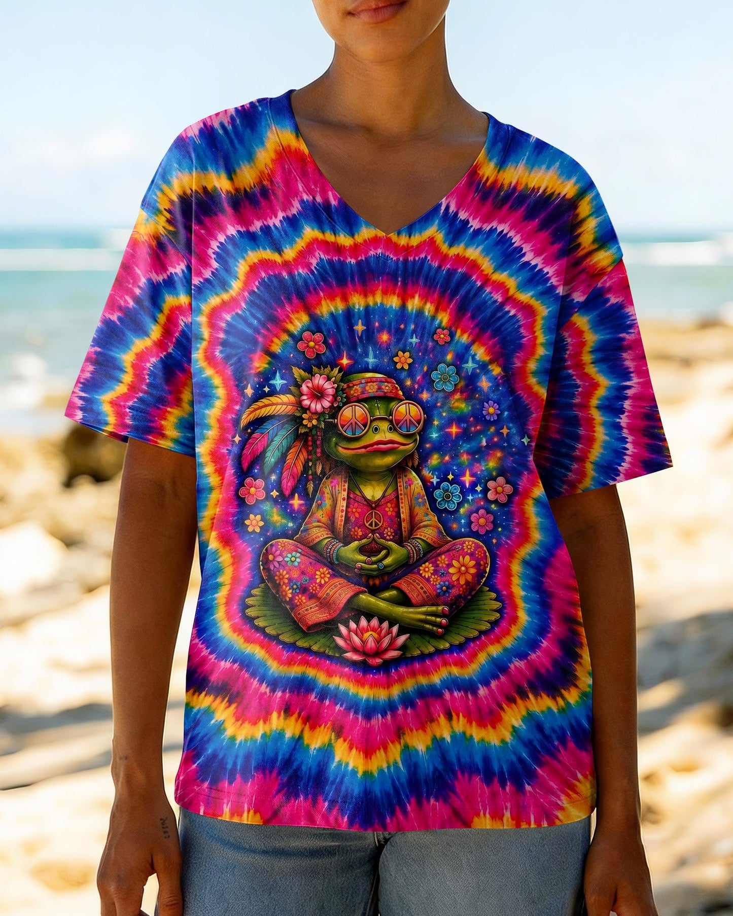 JUST BREATHE FROG SWIRL ALL OVER PRINT - KMTM2105261