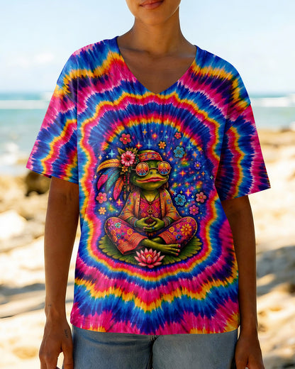 JUST BREATHE FROG SWIRL ALL OVER PRINT - KMTM2105261