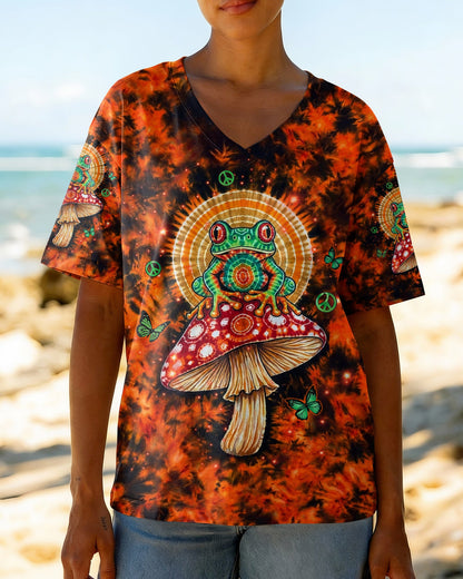 JUST BREATHE FROG SWIRL ALL OVER PRINT  - TLHN2404261