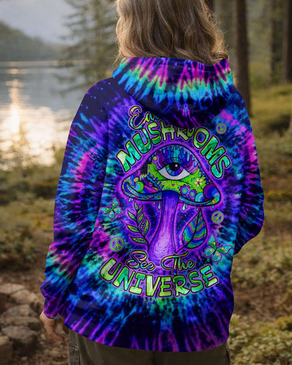 EAT MUSHROOMS SEE THE UNIVERSE SWIRL ALL OVER PRINT  - TLTW0904262
