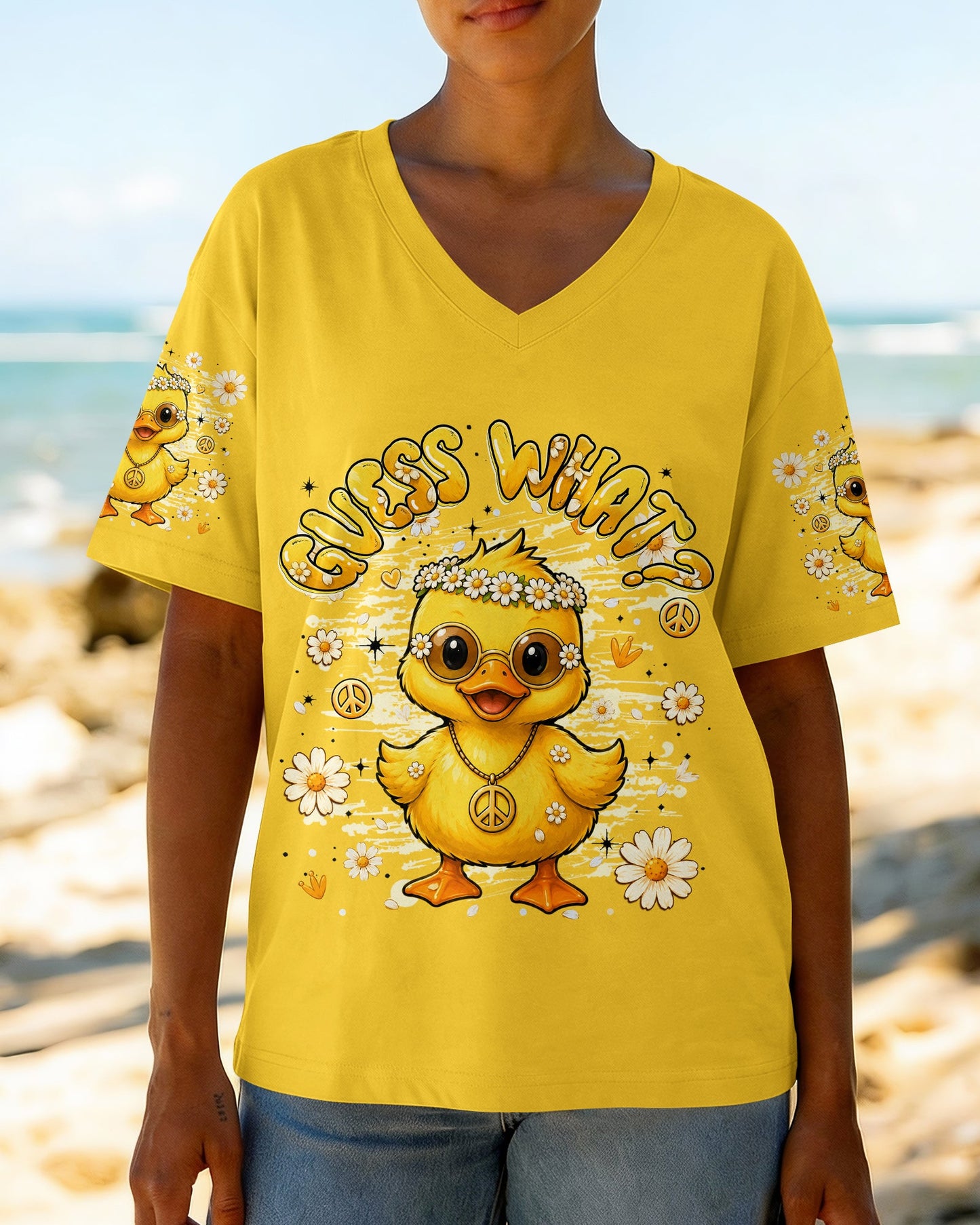 GUESS WHAT FUNNY DUCK ALL OVER PRINT - TLHG2005262