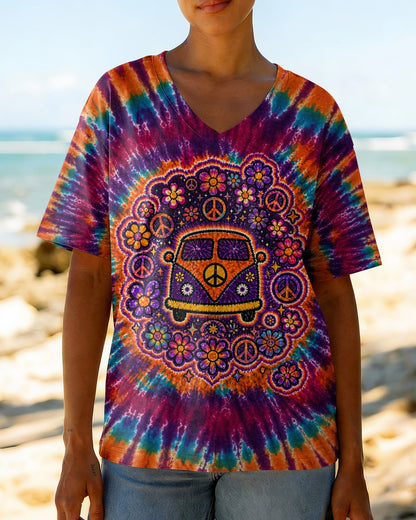 RUNNING AGAINST THE WIND BUS SWIRL ALL OVER PRINT   - TLTW2404263