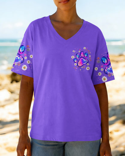 JUST A GIRL WHO LOVES HER DOG PAW ALL OVER PRINT  - TLNT0405264