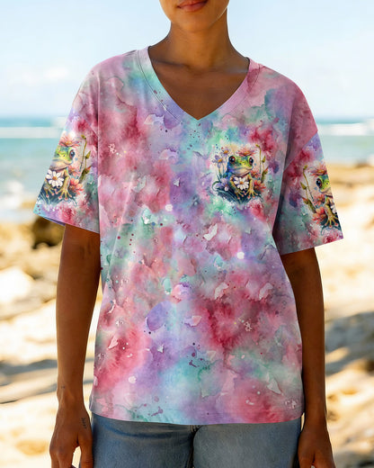 BE YOU THE WORLD WILL ADJUST FROG ALL OVER PRINT - TLHG2605262
