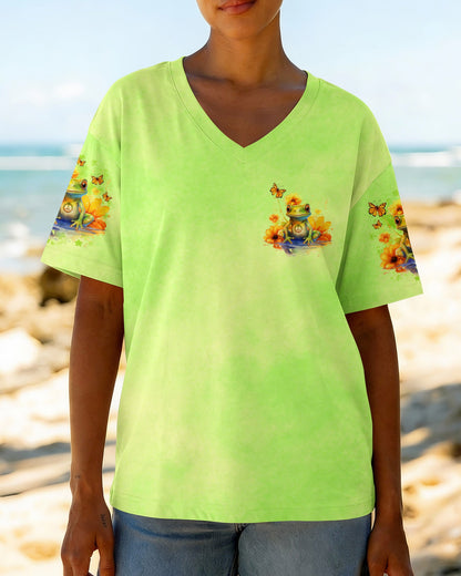 BE YOU THE WORLD WILL ADJUST FROG ALL OVER PRINT - TLNO2909231