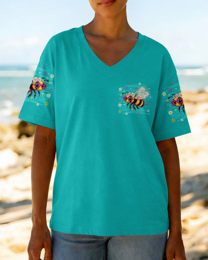 IN A WORLD WHERE YOU CAN BE ANYTHING BEE KIND ALL OVER PRINT  - TLNT1305263