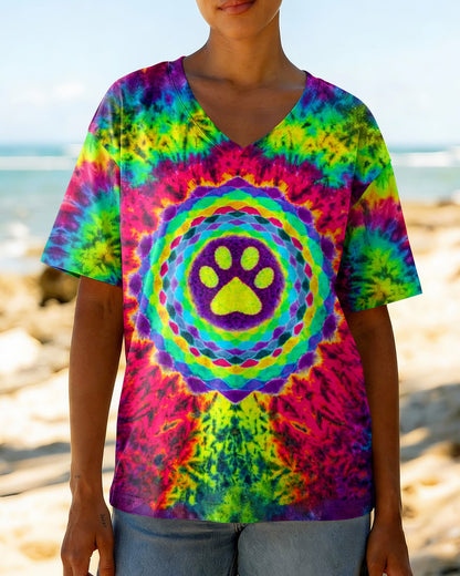 MANDALA PAW PRINT  SWIRL ALL OVER PRINT  - TLTW0304261