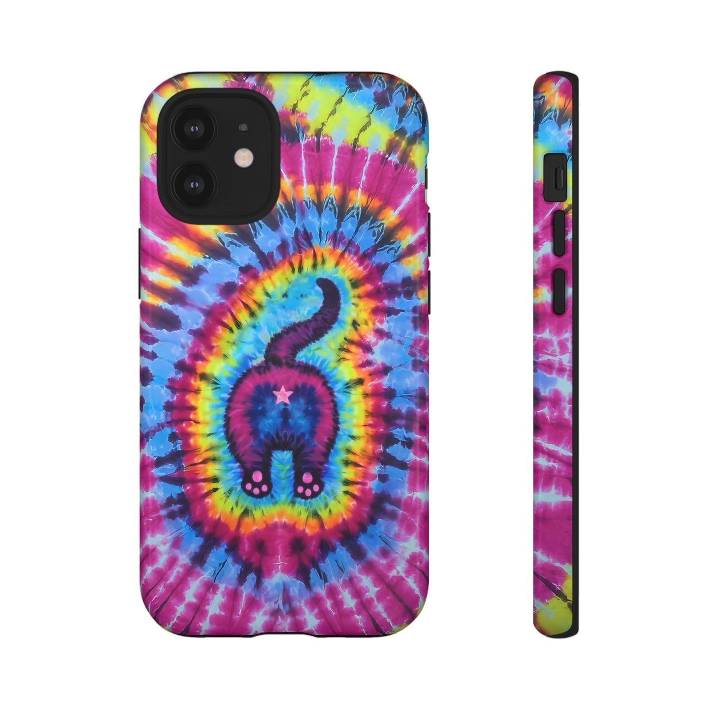 CAT COLORFUL SWIRL PATTERN PHONE CASE - TLTW1404263