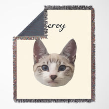 Load image into Gallery viewer, Personalized Pet Custom Woven Blanket
