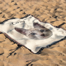 Load image into Gallery viewer, Personalized Pet Custom Woven Blanket
