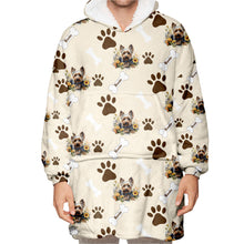 Load image into Gallery viewer, Personalized Pet Flower Blanket Hoodie
