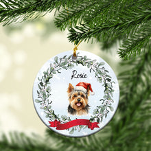 Load image into Gallery viewer, Personalized Pet Christmas Custom Ceramic Ornament
