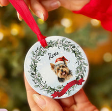 Load image into Gallery viewer, Personalized Pet Christmas Custom Ceramic Ornament
