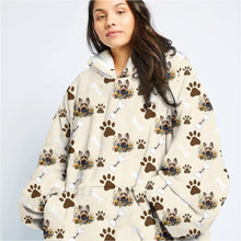 Load image into Gallery viewer, Personalized Pet Flower Blanket Hoodie
