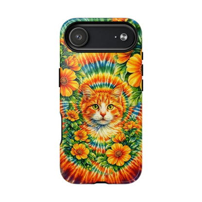 FLORAL CAT SWIRL  MAGNETIC PHONE CASE - TLHG2204264