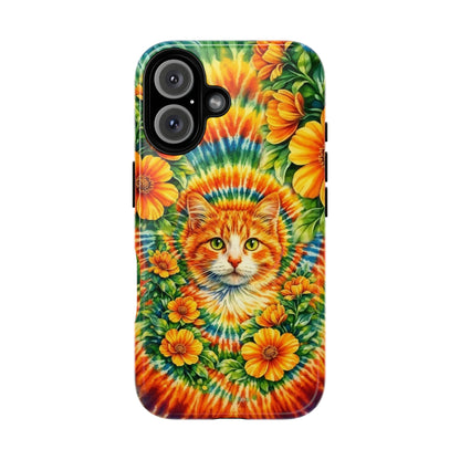 FLORAL CAT SWIRL  MAGNETIC PHONE CASE - TLHG2204264