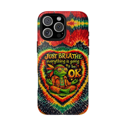 JUST BREATHE FROG SWIRL MAGNETIC PHONE CASE - KMTM2304262