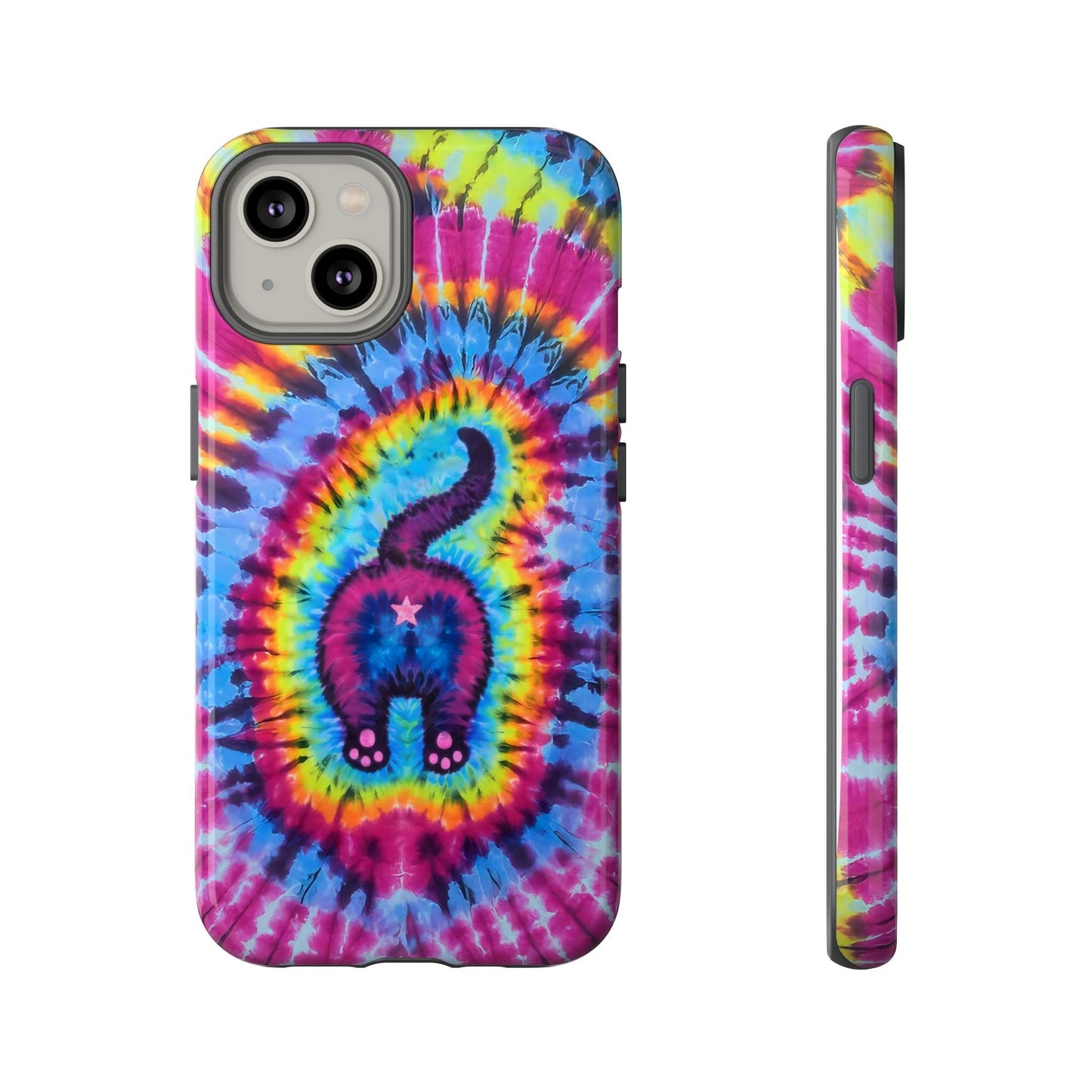 CAT COLORFUL SWIRL PATTERN PHONE CASE - TLTW1404263