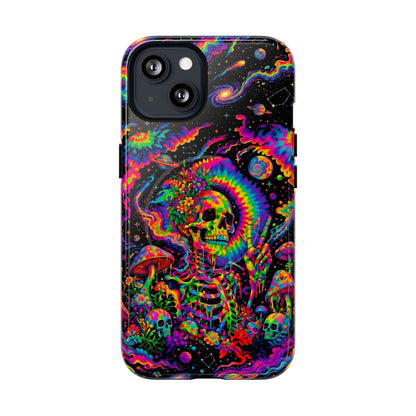 HIPPIE SKULL PSYCHEDELIC MAGNETIC PHONE CASE  - TLNO2904262