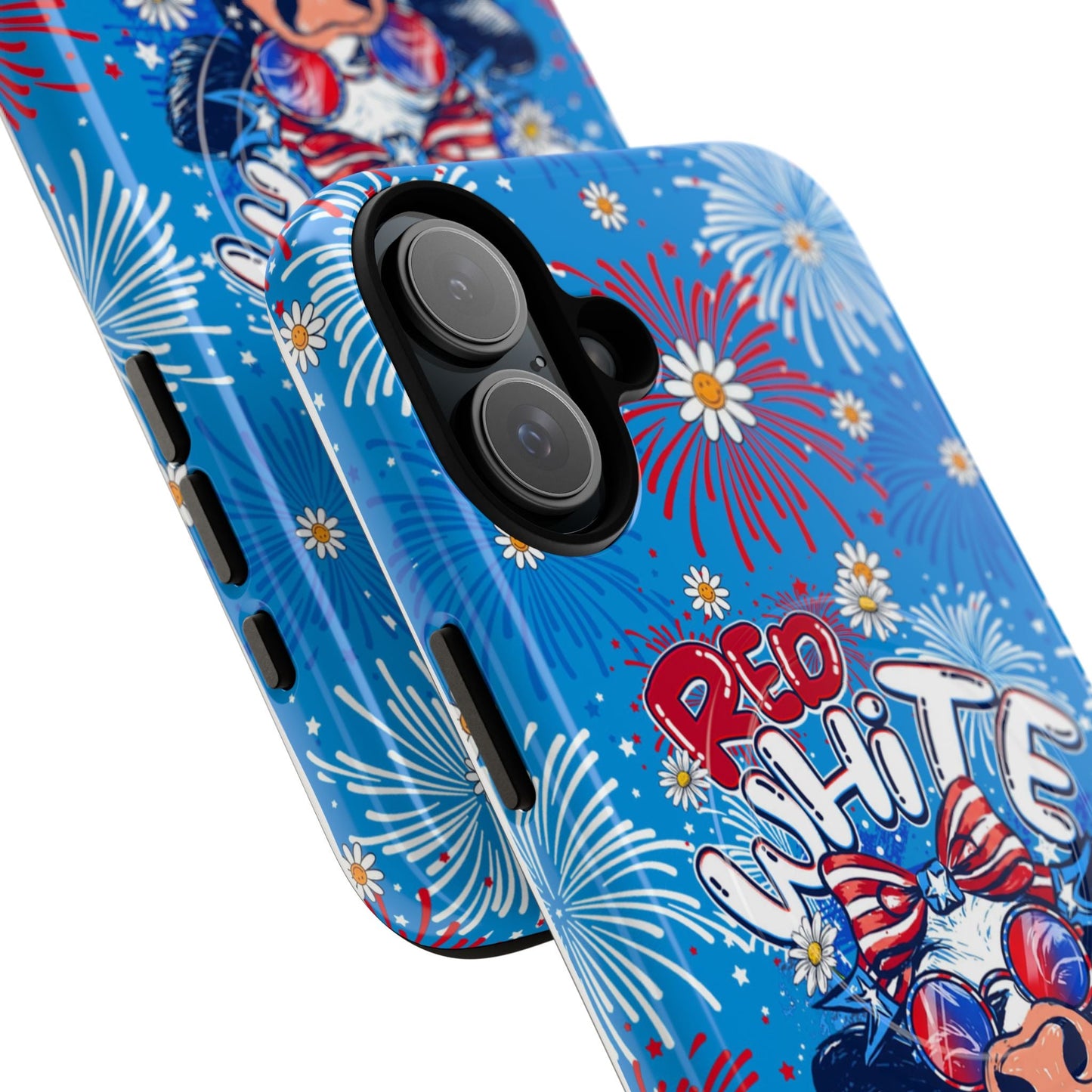 RED WHITE AND MOOO COW MAGNETIC PHONE CASE  - TY1306262