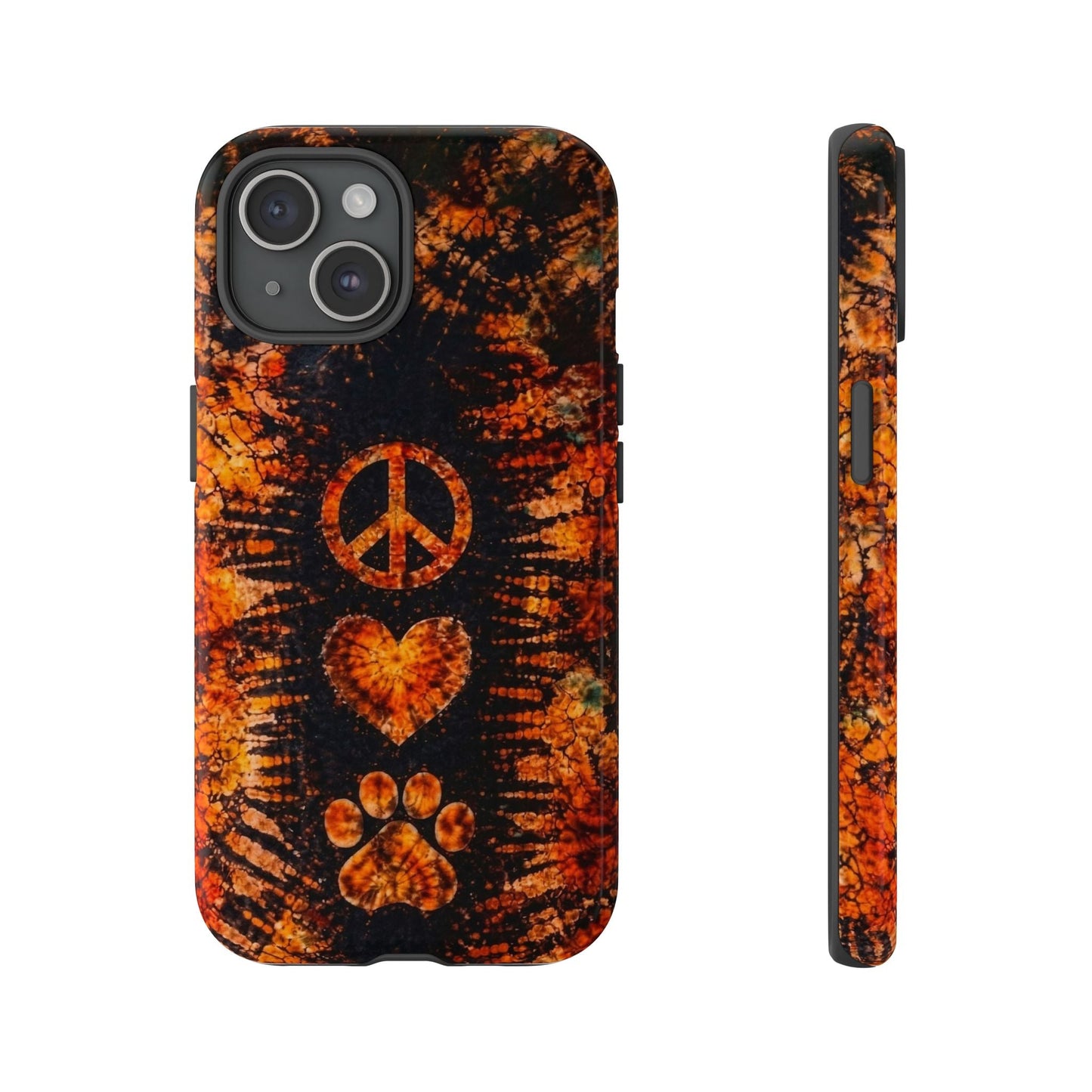 PEACE LOVE PAW PRINT VINTAGE  PHONE CASE  - TLHN2204264