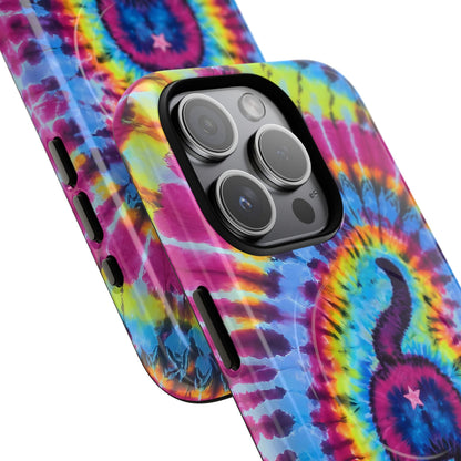 CAT COLORFUL SWIRL PATTERN MAGNETIC PHONE CASE - TLTW1404263