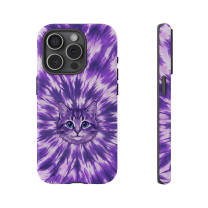 PURPLE AURA CAT PHONE CASE - TYPQ1304269