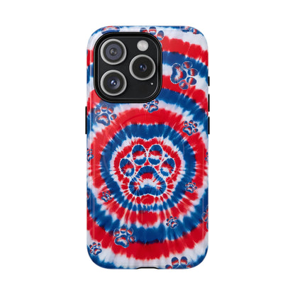 RED WHITE AND BLUE PAW MAGNETIC PHONE CASE - TYQY2004253
