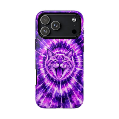 CAT PURPLE SWIRL MAGNETIC PHONE CASE  - TLHN1504263