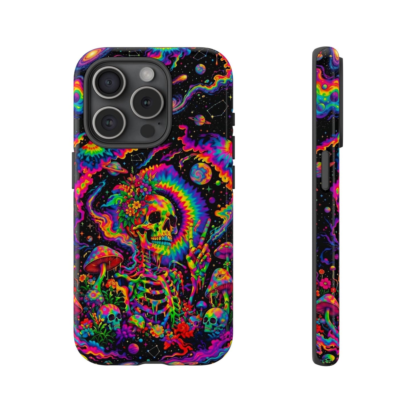 HIPPIE SKULL PSYCHEDELIC PHONE CASE  - TLNO2904262