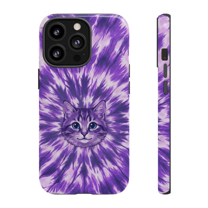 PURPLE AURA CAT PHONE CASE - TYPQ1304269