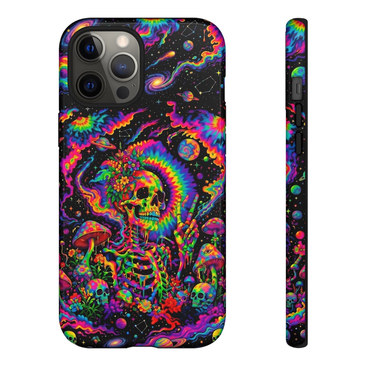 HIPPIE SKULL PSYCHEDELIC PHONE CASE  - TLNO2904262