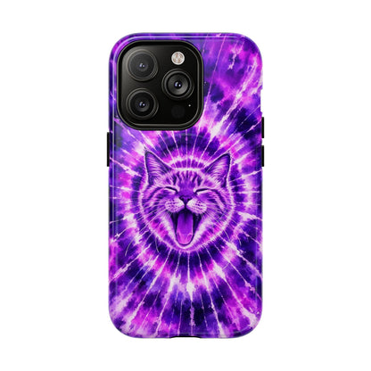CAT PURPLE SWIRL MAGNETIC PHONE CASE  - TLHN1504263