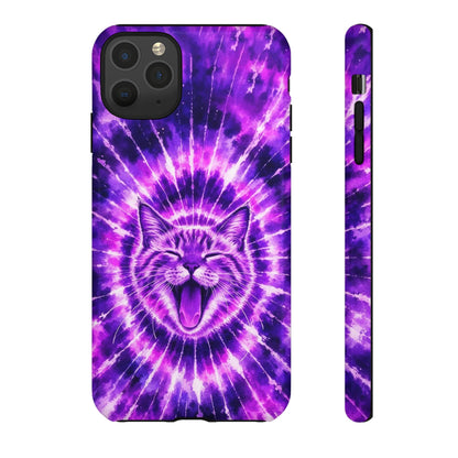 CAT PURPLE SWIRL PHONE CASE  - TLHN1504263
