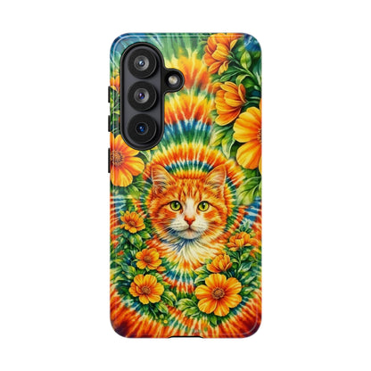 FLORAL CAT SWIRL PHONE CASE - TLHG2204264