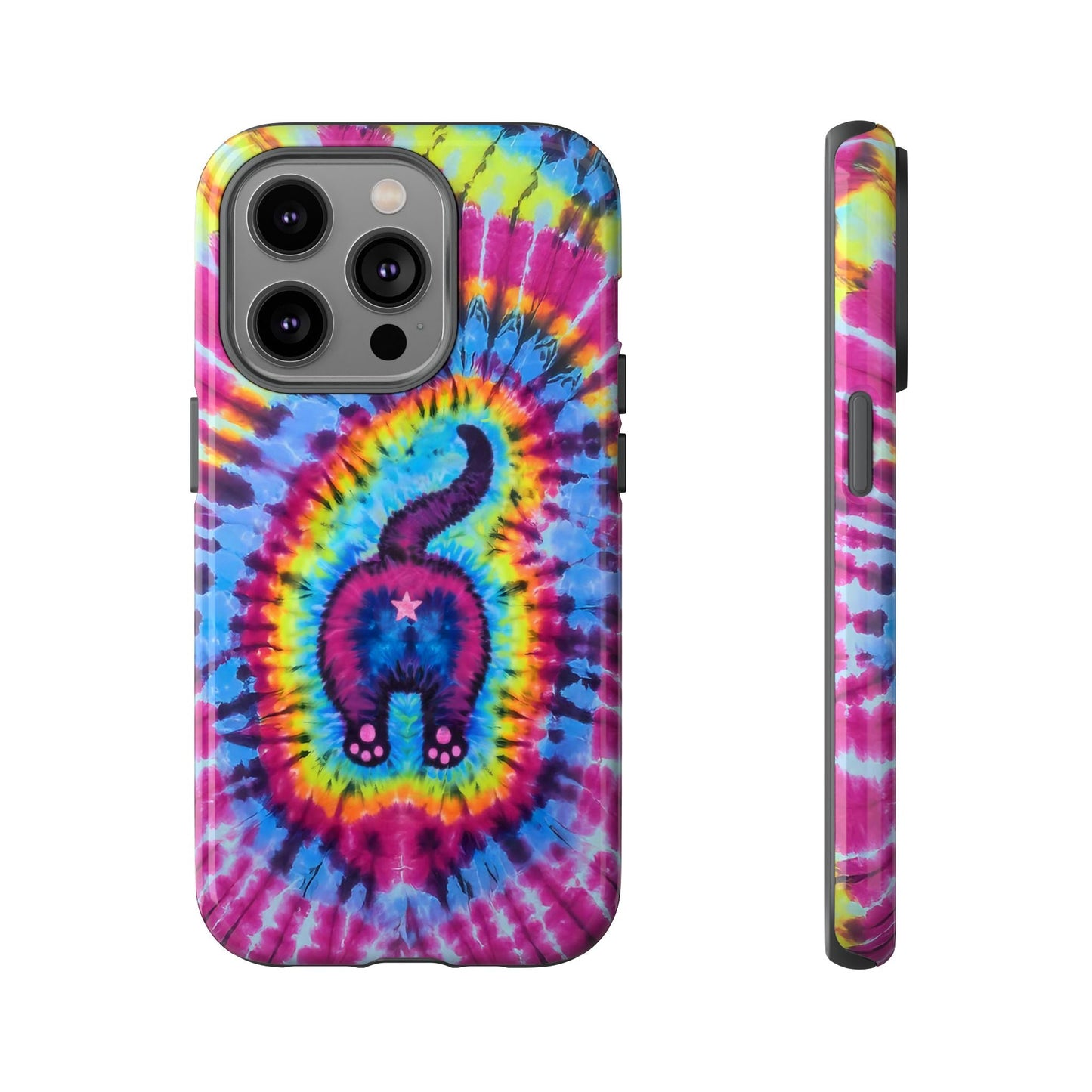 CAT COLORFUL SWIRL PATTERN PHONE CASE - TLTW1404263