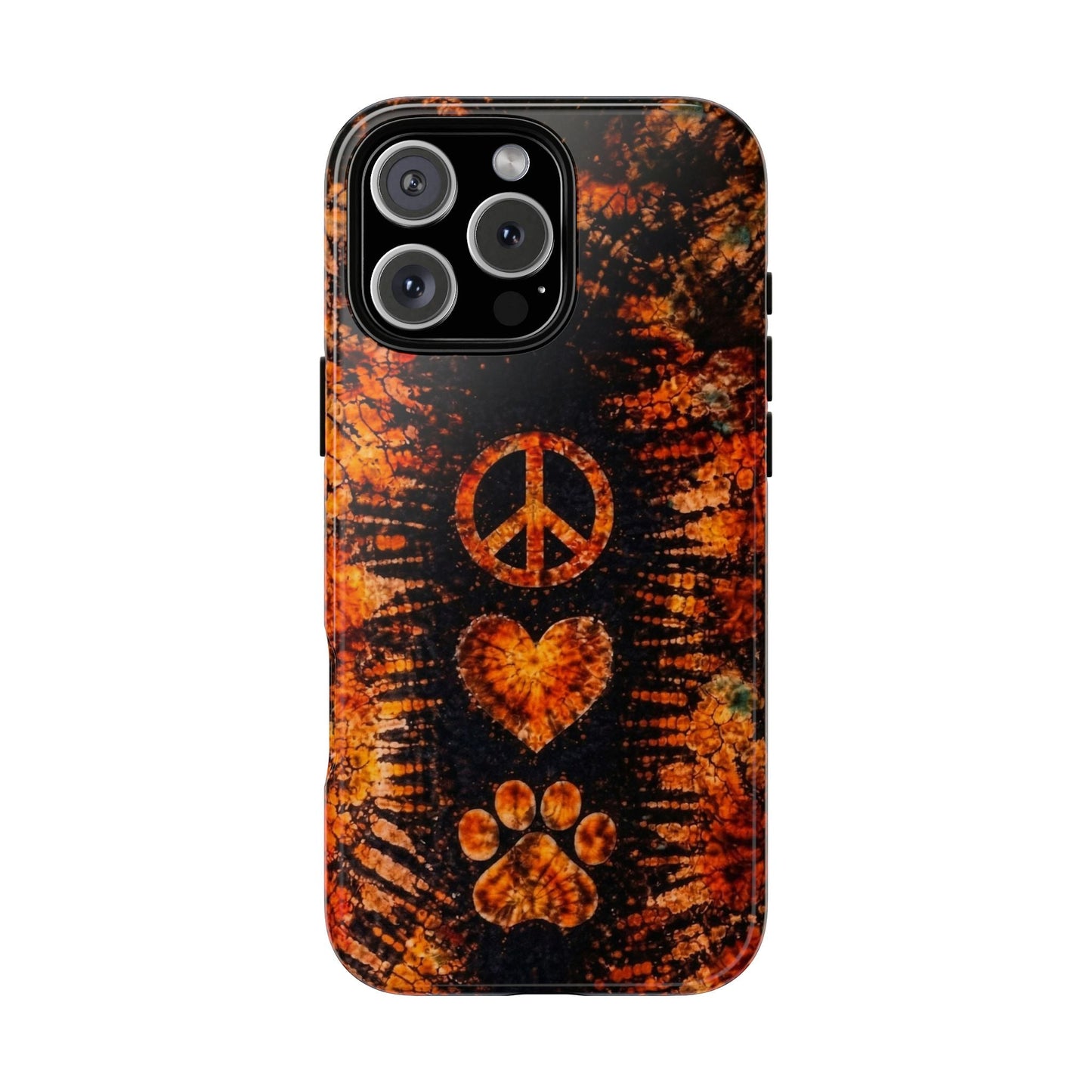 PEACE LOVE PAW PRINT VINTAGE  PHONE CASE  - TLHN2204264