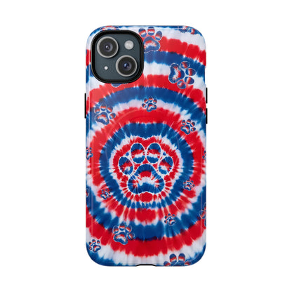 RED WHITE AND BLUE PAW MAGNETIC PHONE CASE - TYQY2004253
