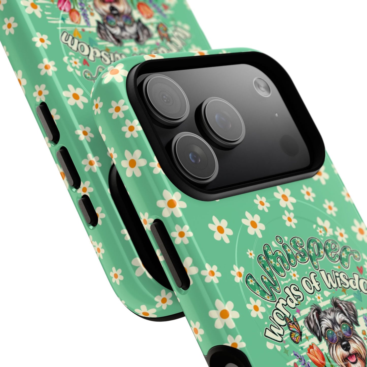 WHISPER WORDS OF WISDOM LET IT BE SCHNAUZER MAGNETIC PHONE CASE - TY0405261